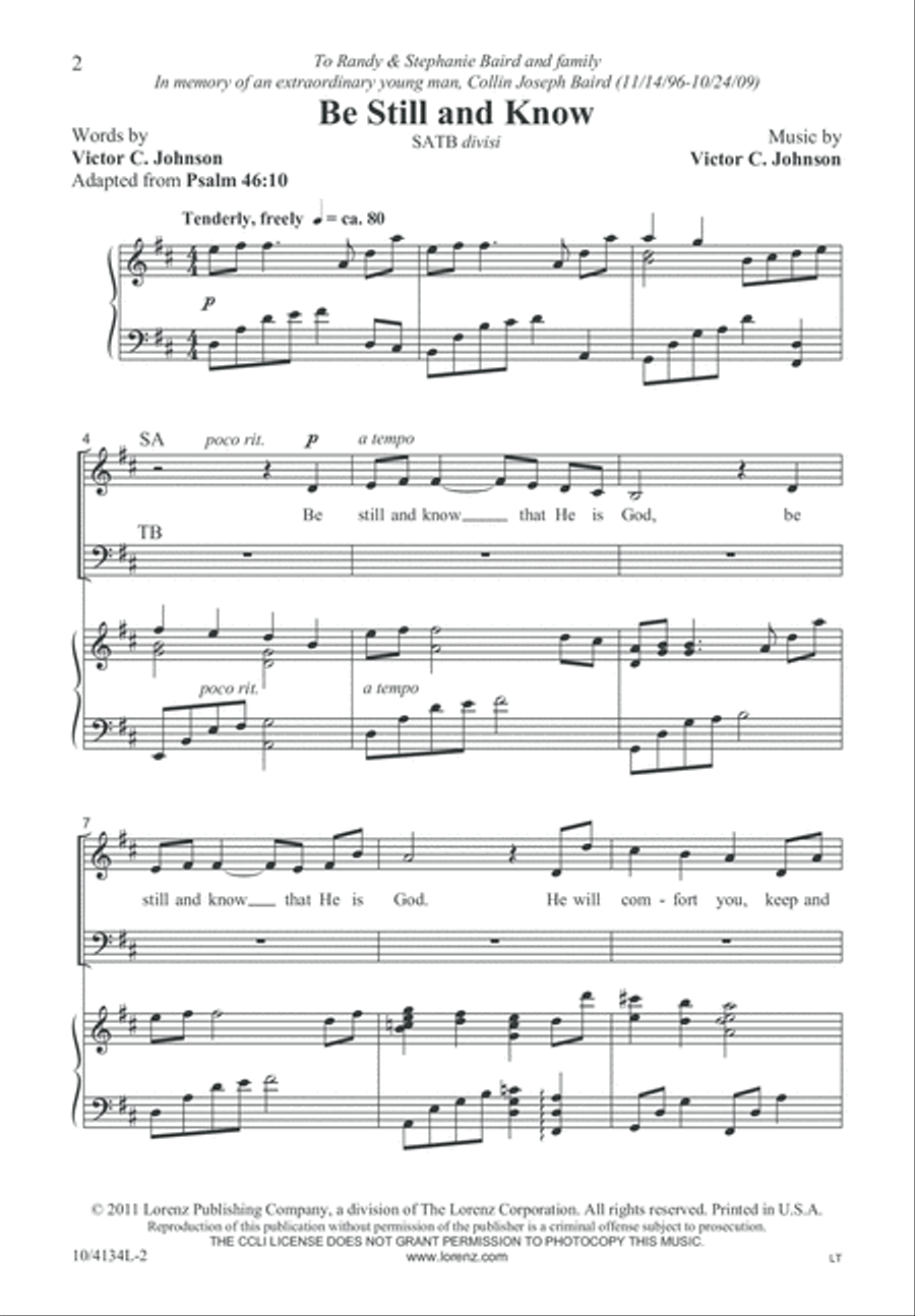 Be Still and Know Divisi scores gallery preview page 2