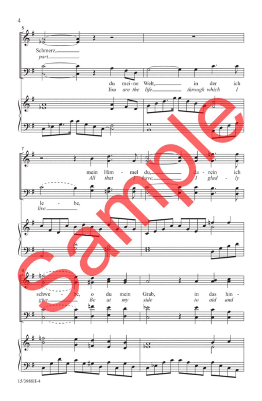 Widmung (Dedication) Widmung (Dedication) 4-Part scores gallery preview page 5