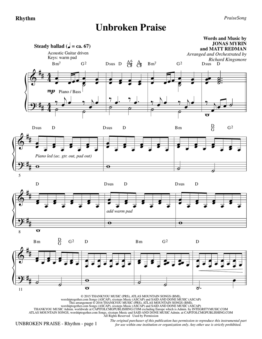 Unbroken Praise - Rhythm