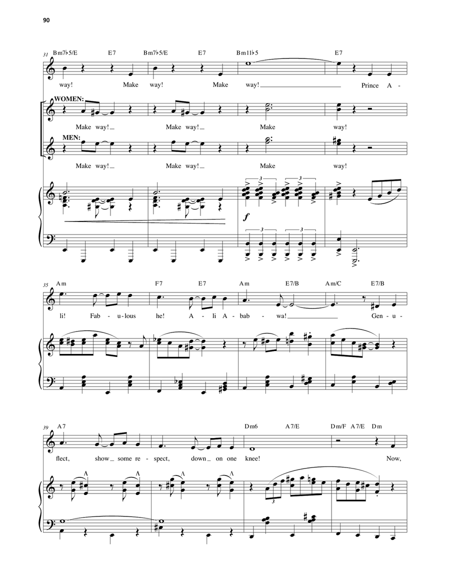 Prince Ali (from Aladdin: The Broadway Musical) Voice scores gallery preview page 3