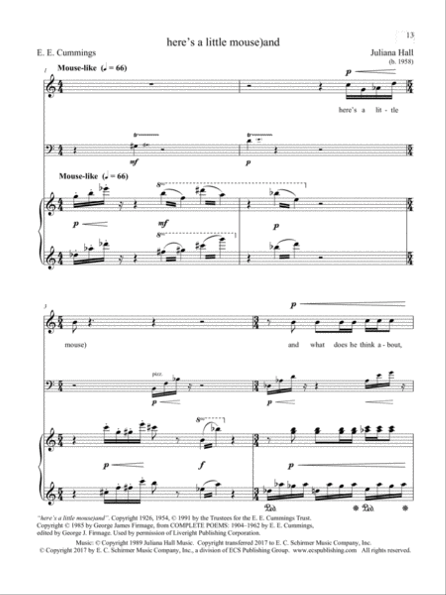 here's a little mouse)and Soprano Voice scores gallery preview page 2