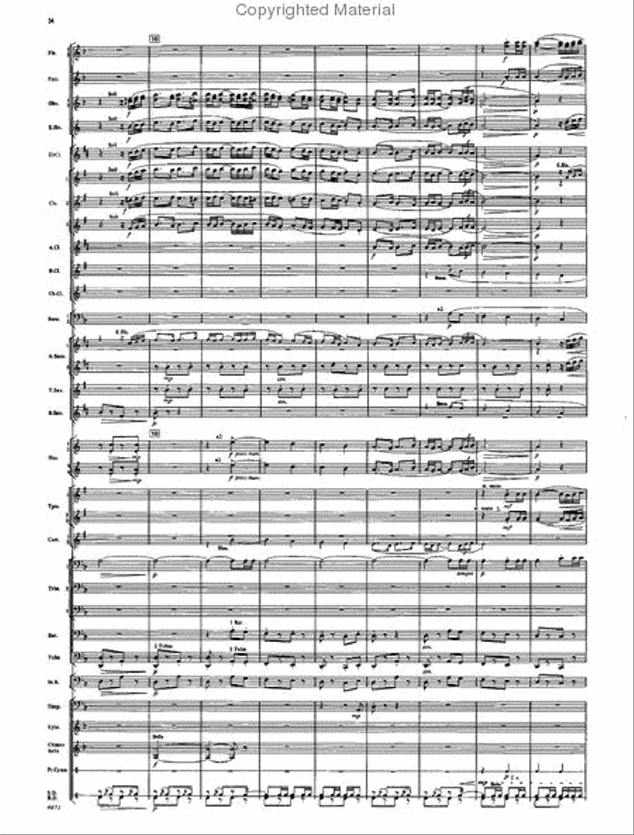 Fourth Suite for Band Concert Band scores gallery preview page 32
