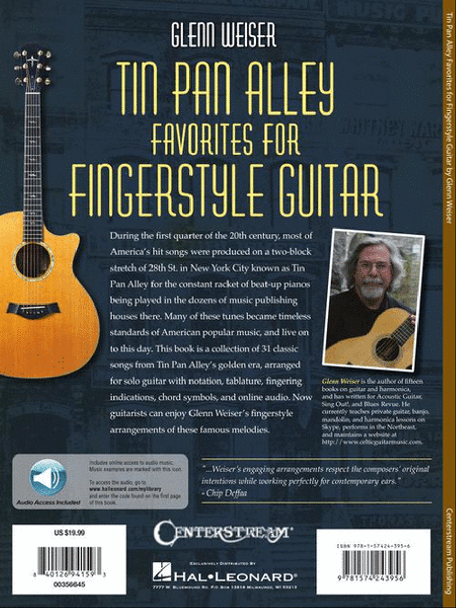 Tin Pan Alley Favorites for Fingerstyle Guitar Fingerpicking Guitar scores gallery preview page 8