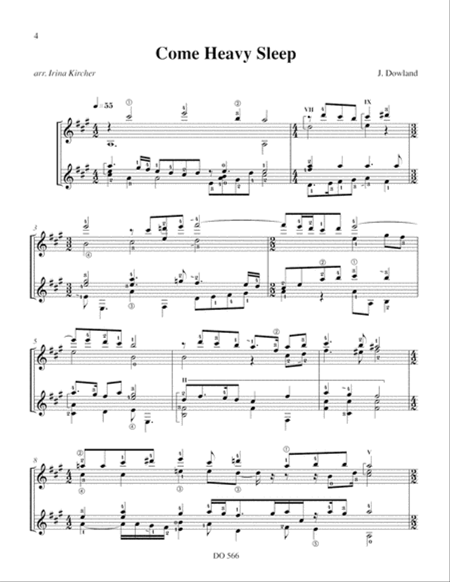 Six Luth Songs Six Luth Songs Classical Guitar scores gallery preview page 4
