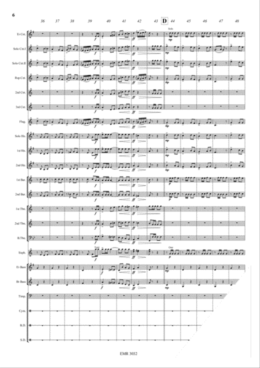 Marche Militaire Brass Band scores gallery preview page 7