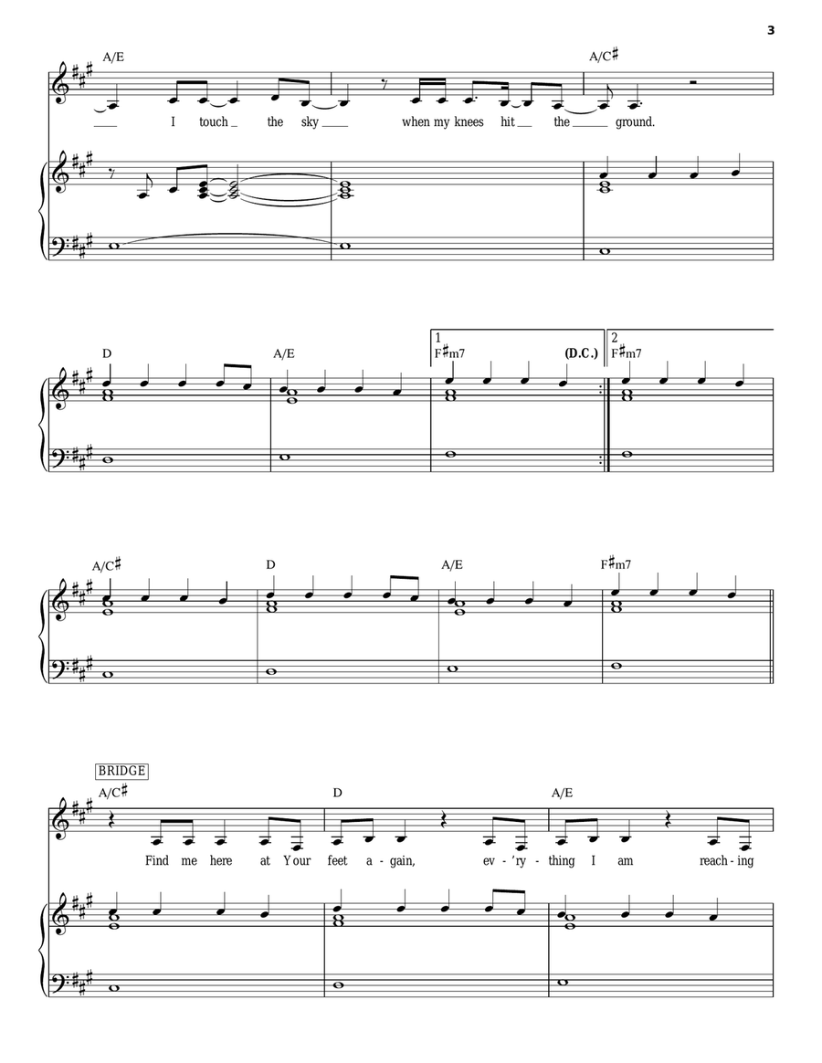 Touch The Sky Touch The Sky Voice scores gallery preview page 3