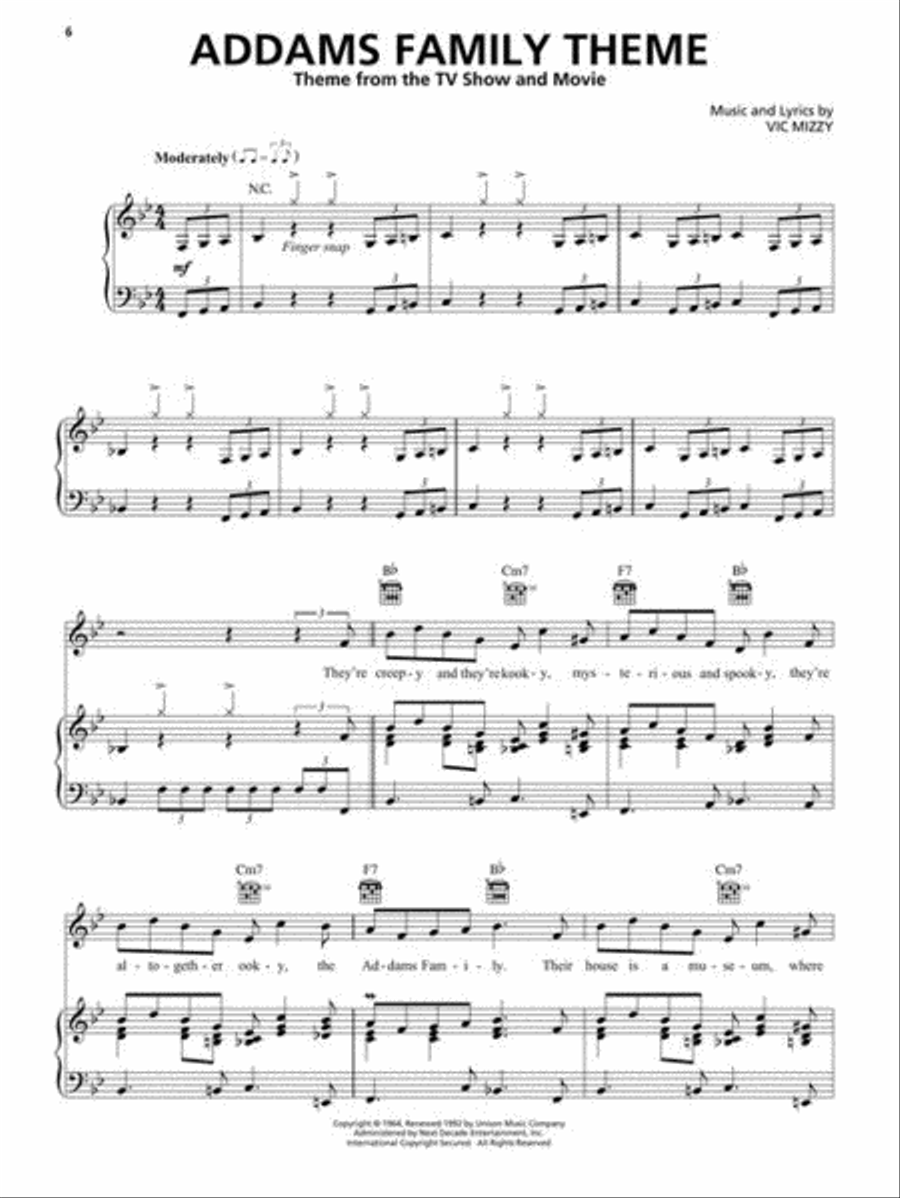 Big Book of TV Theme Songs – 2nd Edition Piano, Vocal, Guitar scores gallery preview page 8