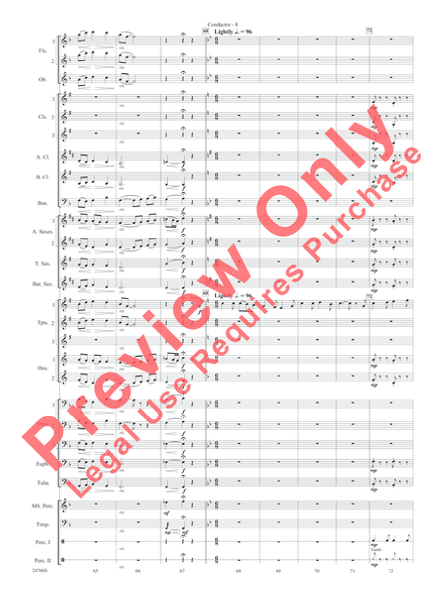Folk Songs from the British Isles Concert Band scores gallery preview page 11
