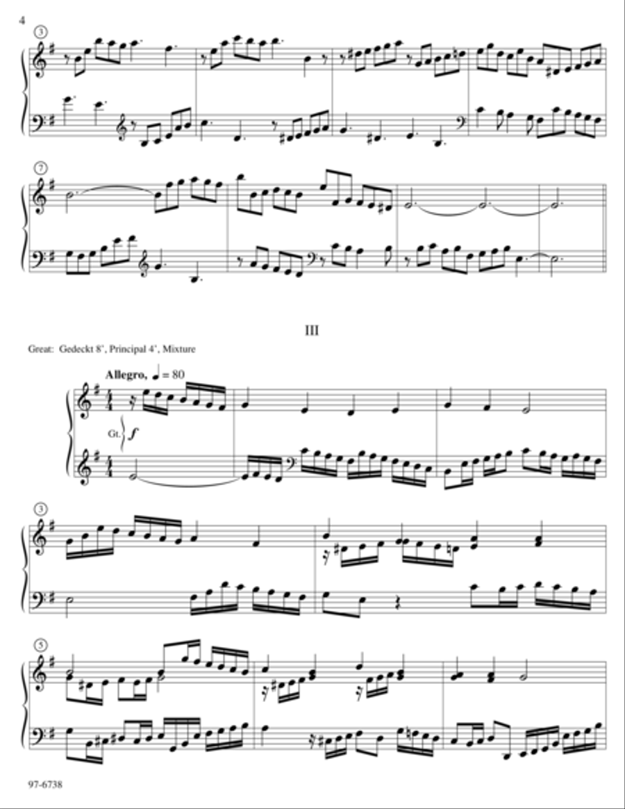 Partita on Lord, Keep Us Steadfast in Your Word Organ scores gallery preview page 4