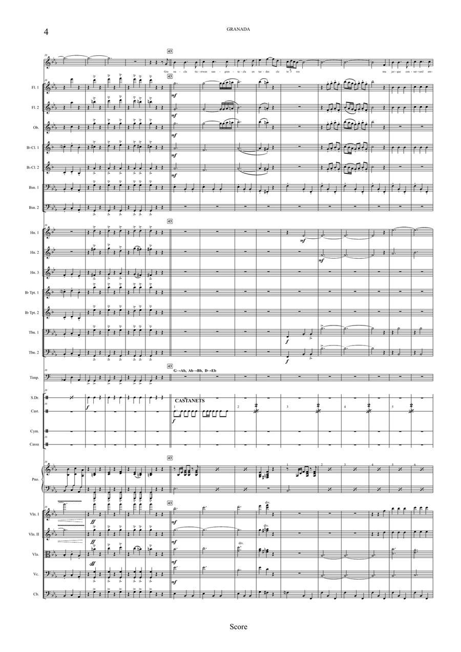 Granada Full Orchestra scores gallery preview page 4