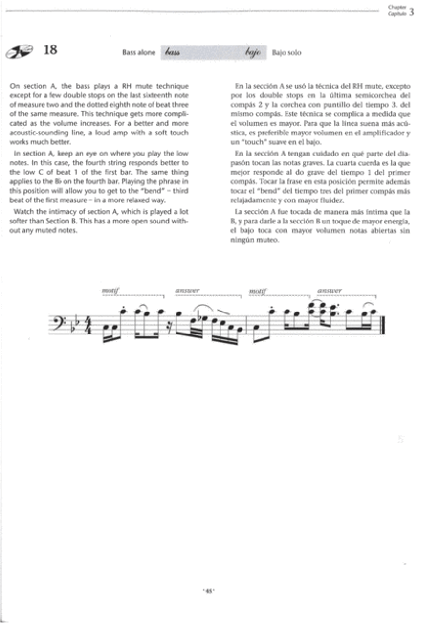 Funk Grooves -- Workshop for Bass Bass Guitar scores gallery preview page 3