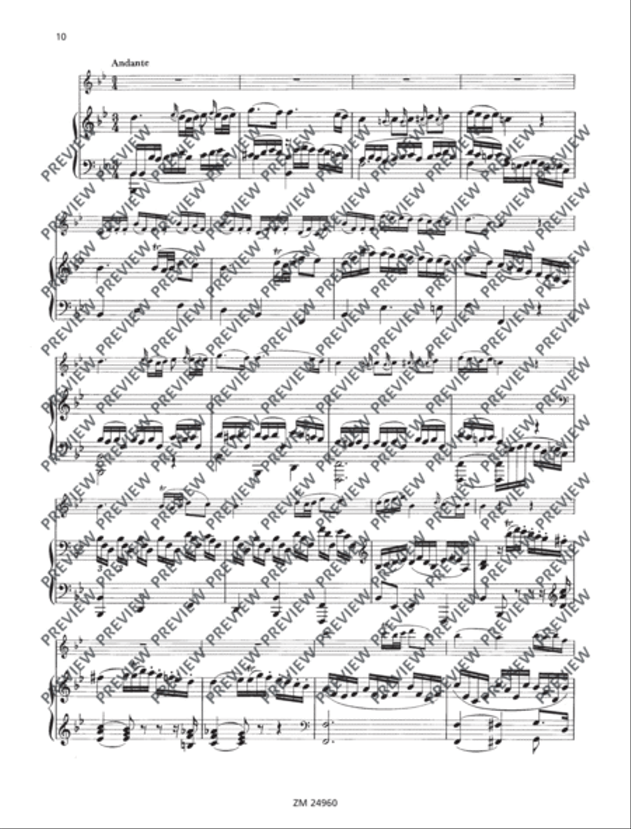 Sonata F major KV 376 (374d) Flute Solo scores gallery preview page 11