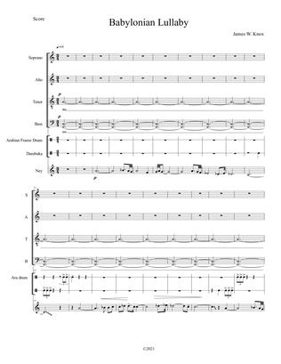 Babylonian Lullaby - choral score