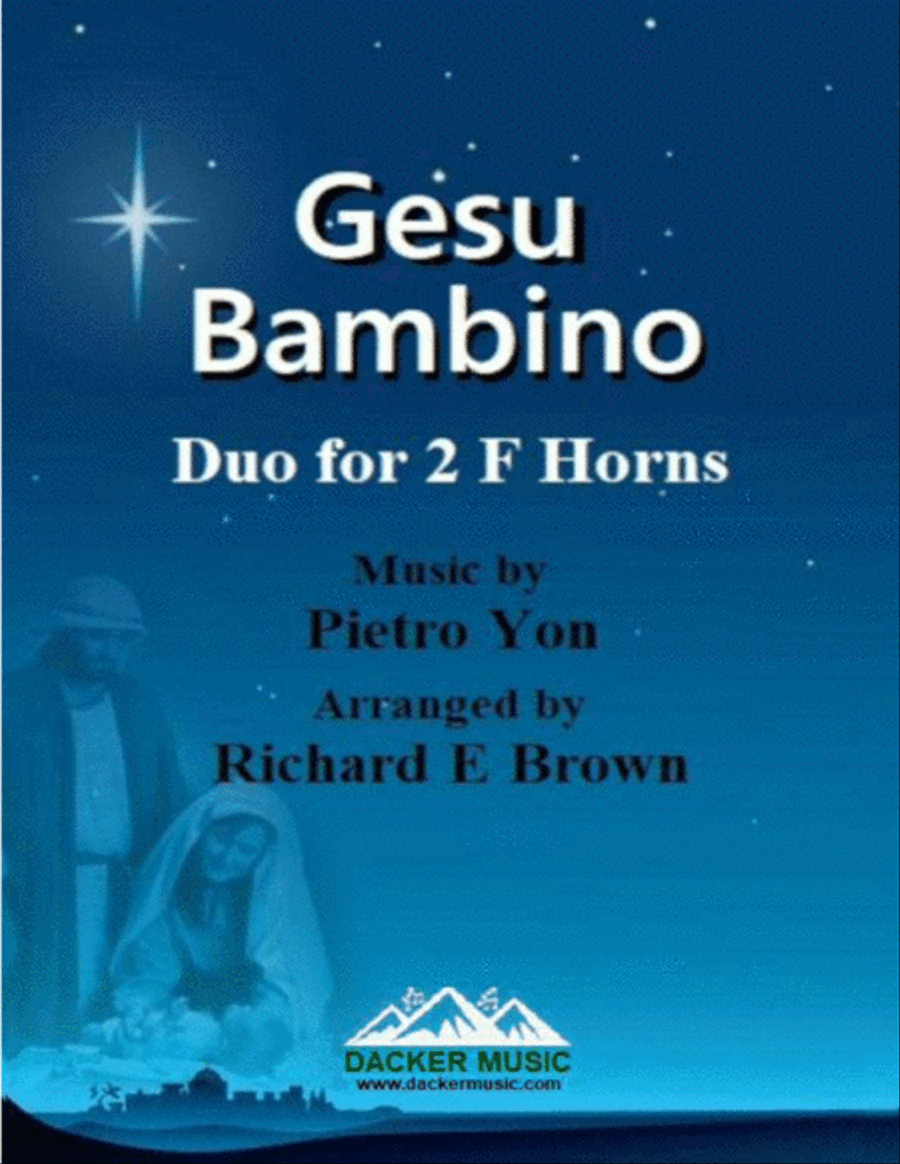 Gesu Bambino - Horn Duo Brass Duet scores gallery preview page 1