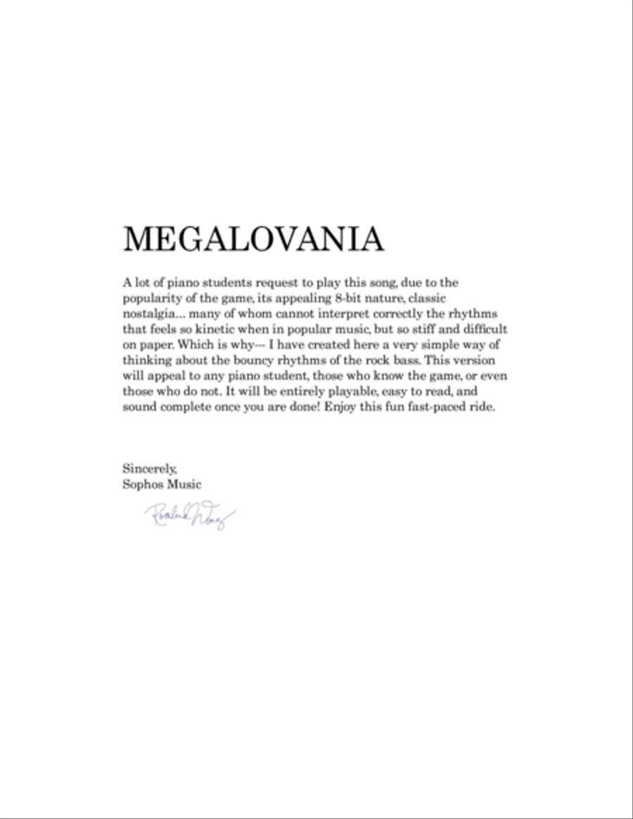 MEGALOVANIA (from Undertale) Easy Piano scores gallery preview page 2