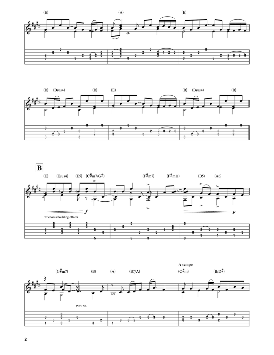 The Bricklayer's Beautiful Daughter Guitar Solo scores gallery preview page 2