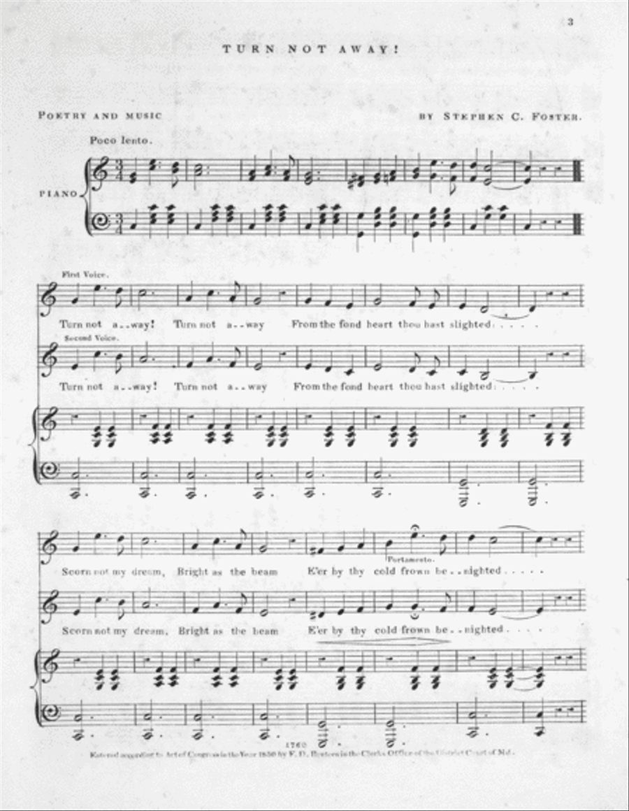Turn Not Away! A Serenade Voice scores gallery preview page 2