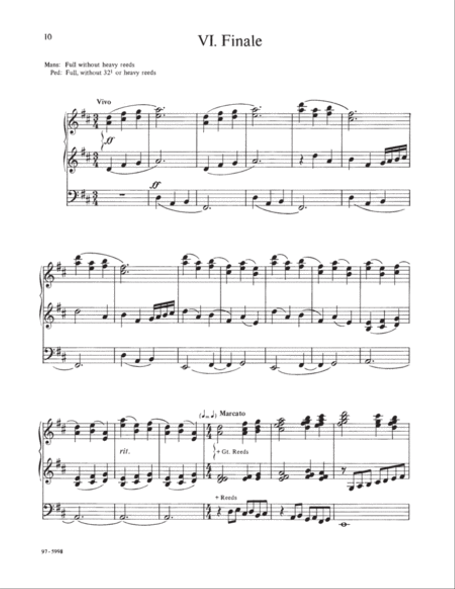 Partita on Duke Street (Callahan) Organ scores gallery preview page 6