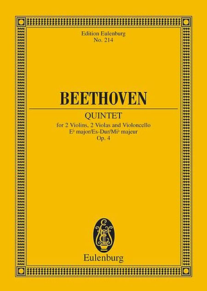 Book cover for String Quintet in E-flat Major, Op. 4
