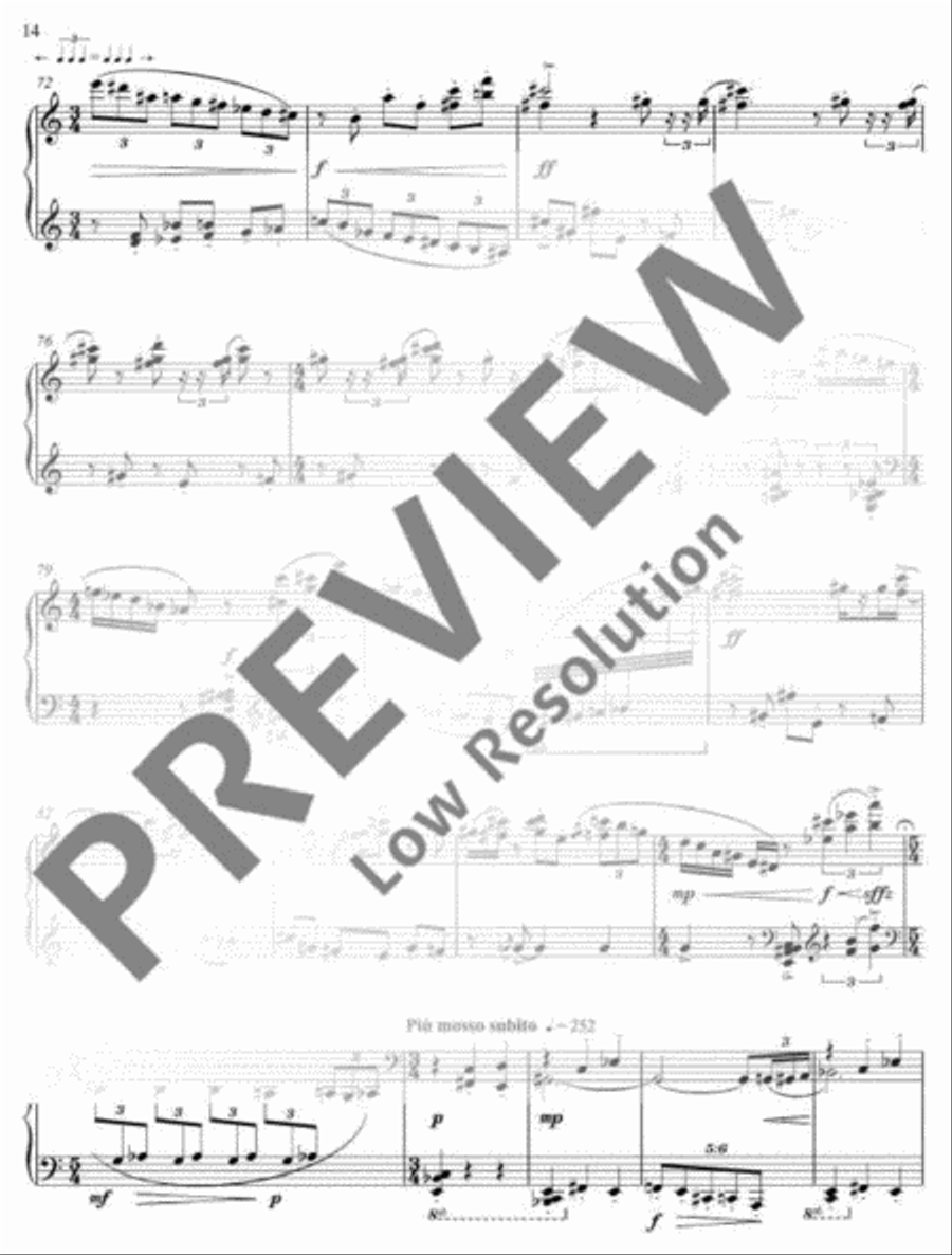 Three Japanese Miniatures Piano Solo scores gallery preview page 17