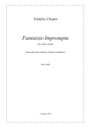 Fantaisie-Impromptu for solo violin