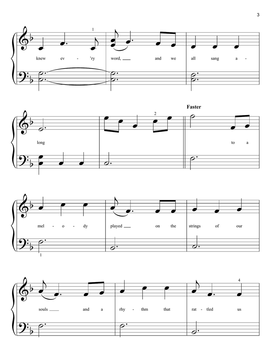Proud Corazon (from Coco) Easy Piano scores gallery preview page 3