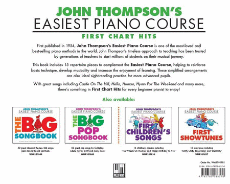 John Thompson's Piano Course: First Chart Hits