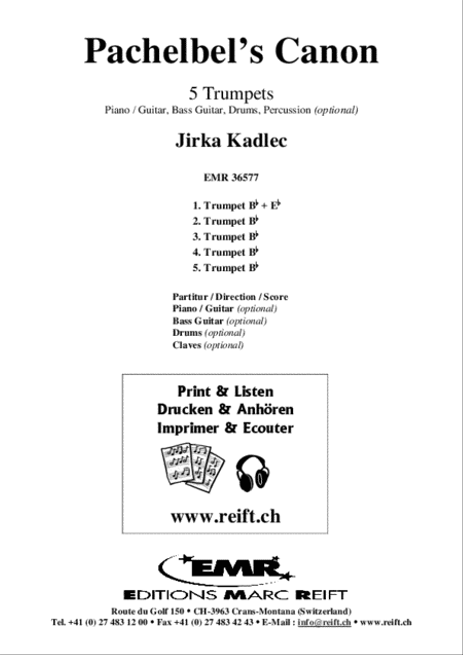 Pachelbel's Canon Trumpet scores gallery preview page 2