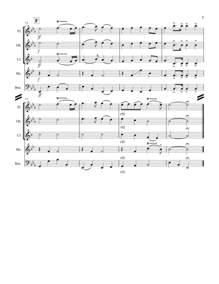 Trumpet Voluntary (for Woodwind Quintet) image number null