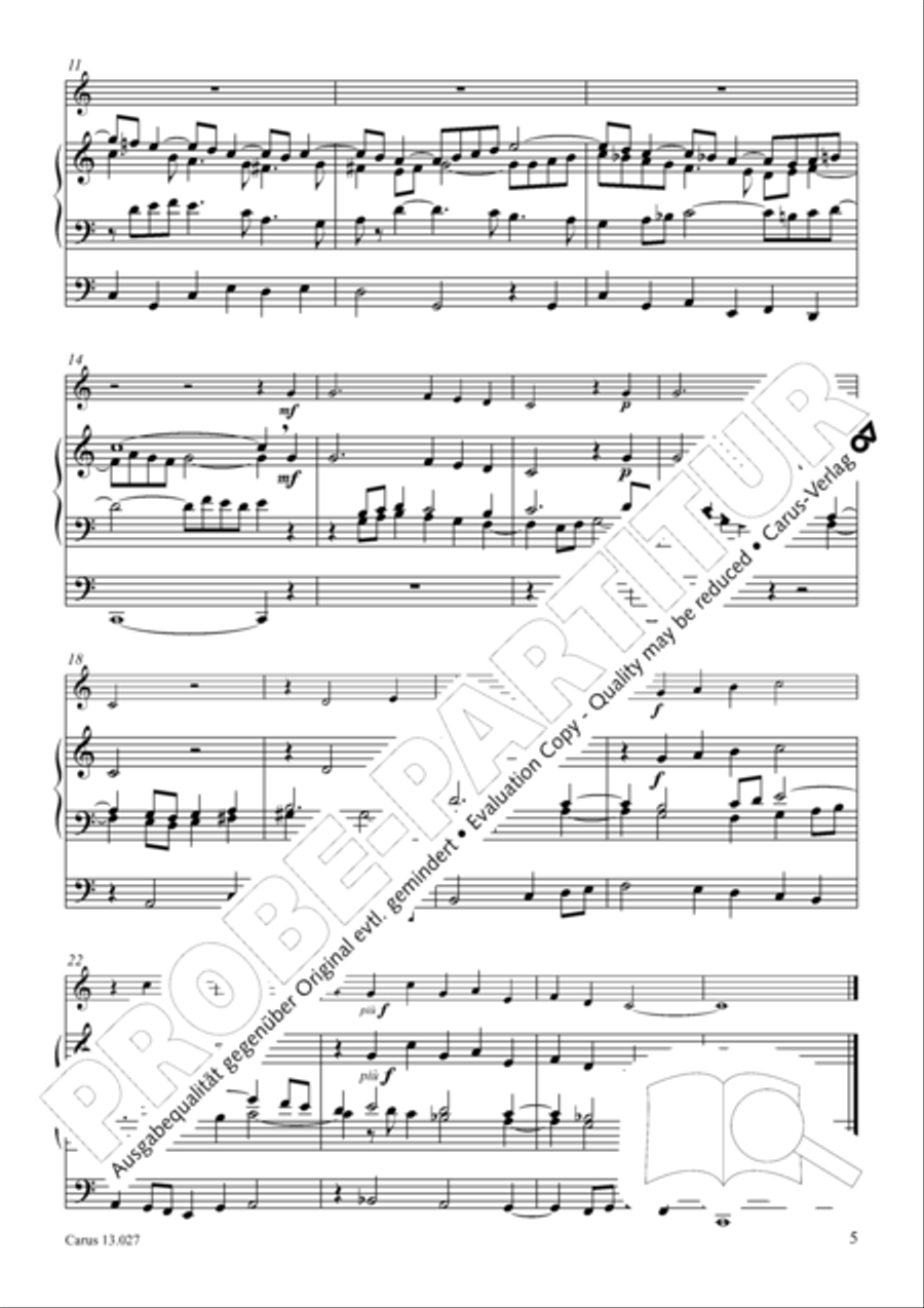 Wachet auf, ruft uns die Stimme Organ scores gallery preview page 6