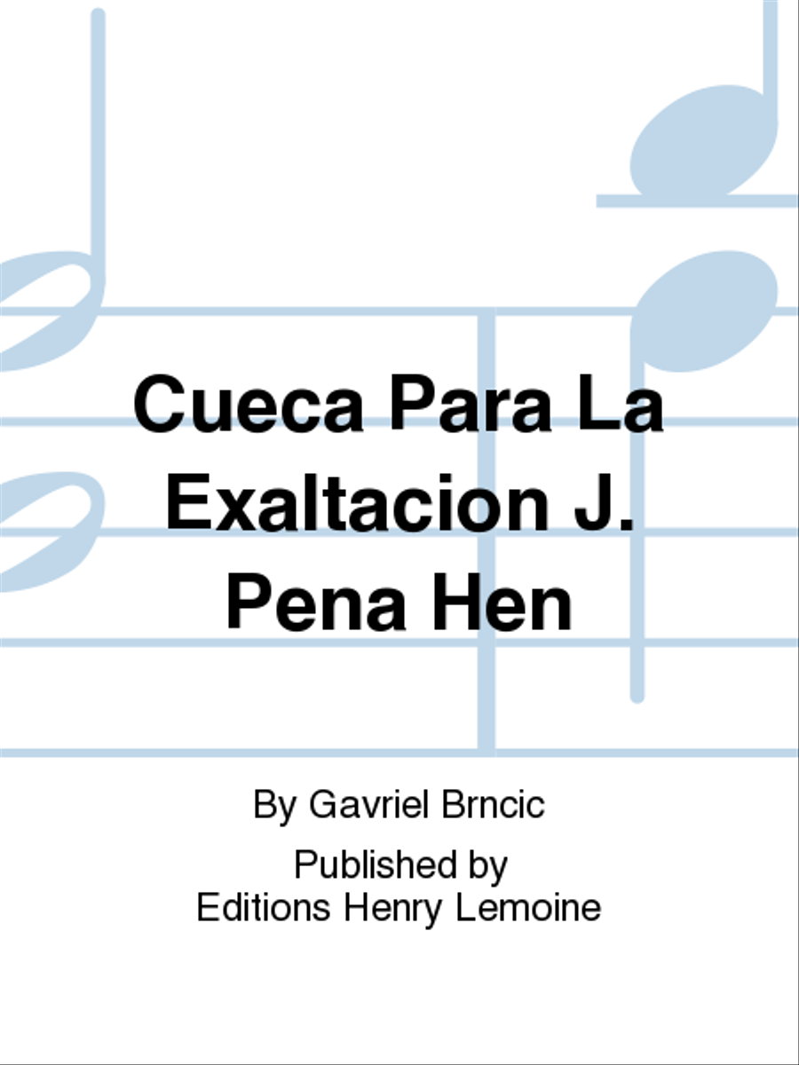 Cueca Para La Exaltacion J. Pena Hen Acoustic Guitar scores gallery preview page 1