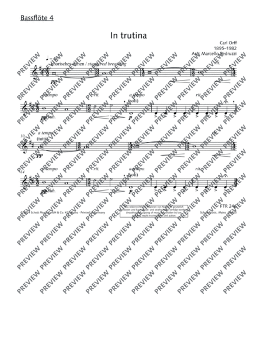In trutina Flute Choir scores gallery preview page 18