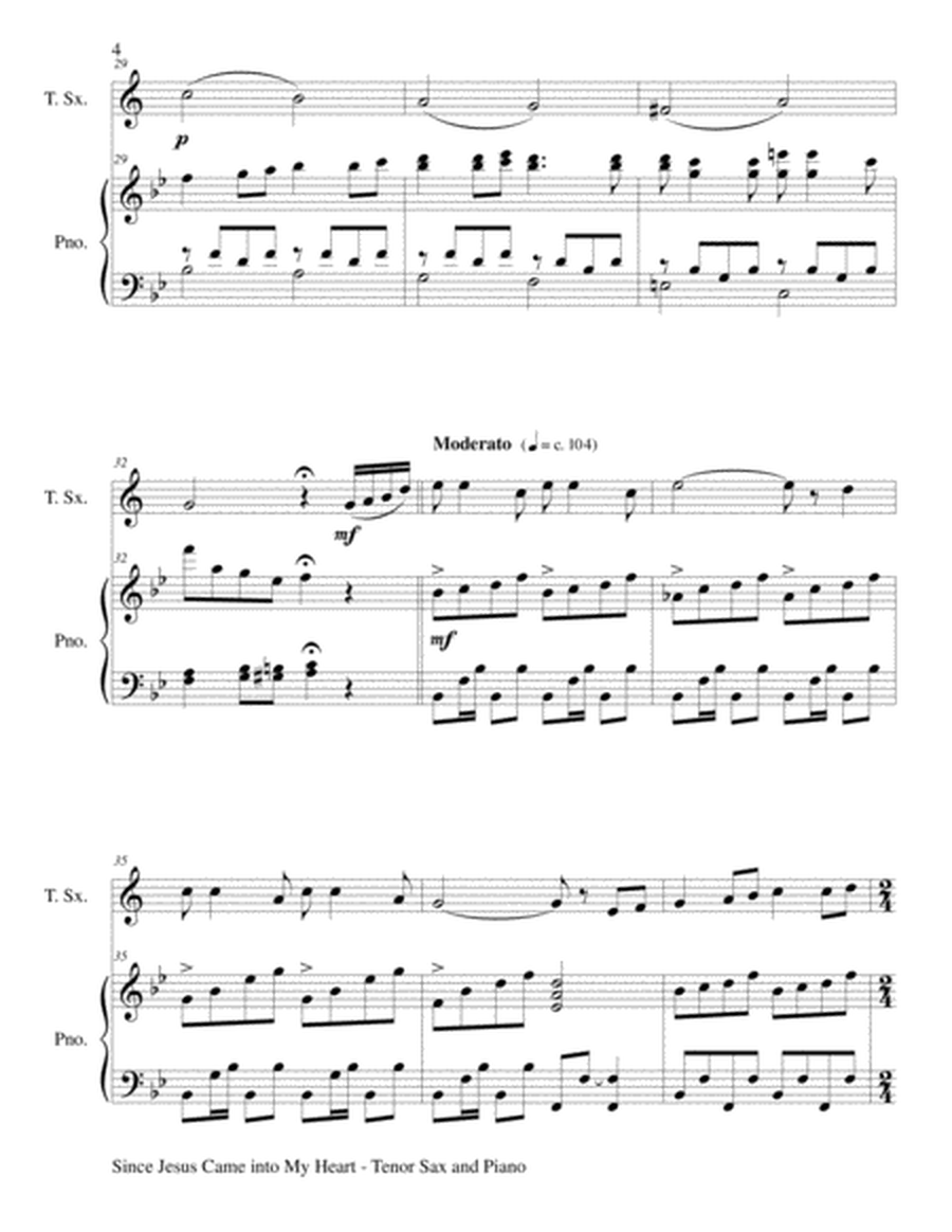 GOSPEL HYMN SUITE (For Tenor Sax & Piano with Score & Tenor Sax Part) image number null