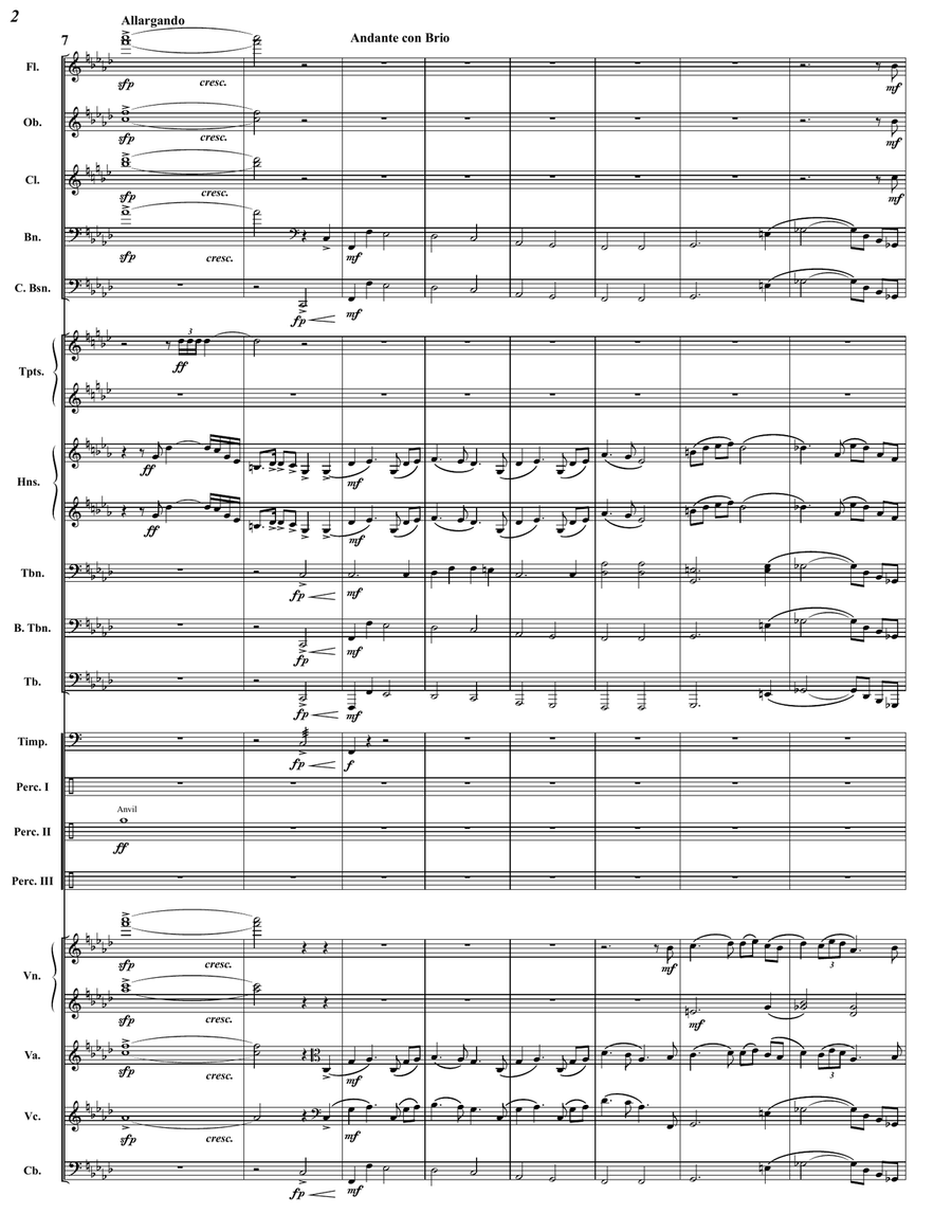Romantic Symphony Full Score and Parts Full Orchestra scores gallery preview page 4