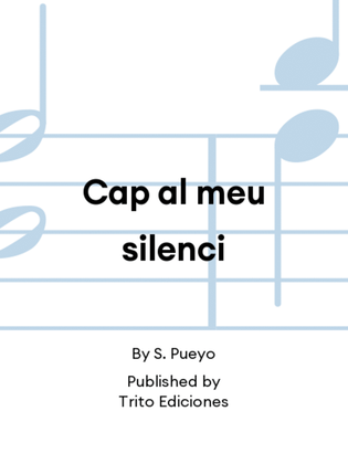 Book cover for Cap al meu silenci