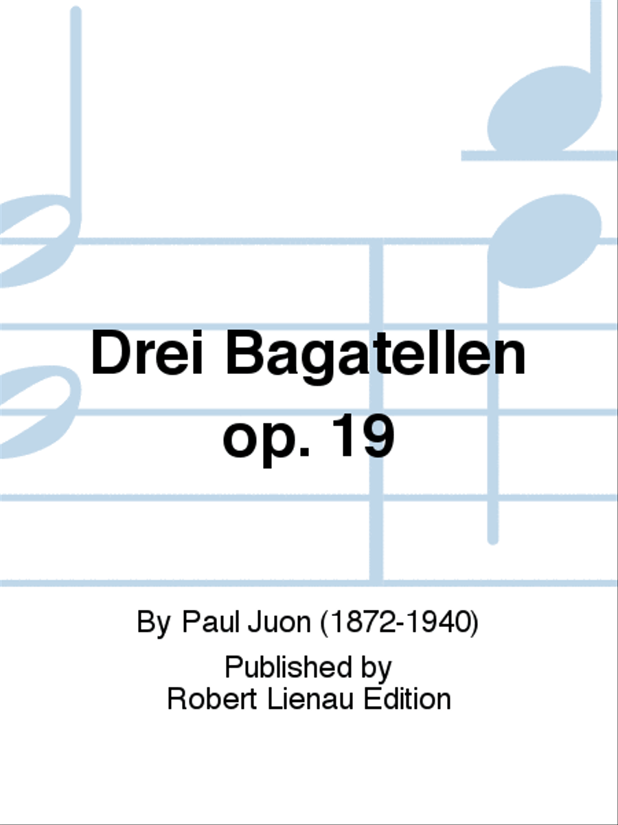 Drei Bagatellen op. 19 Violin Solo scores gallery preview page 1