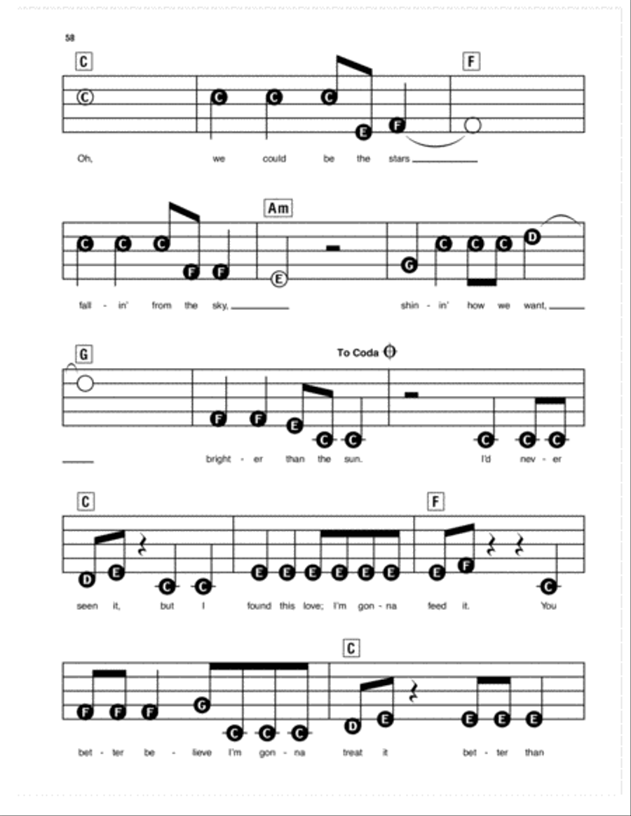Brighter Than The Sun Electronic Keyboard scores gallery preview page 3