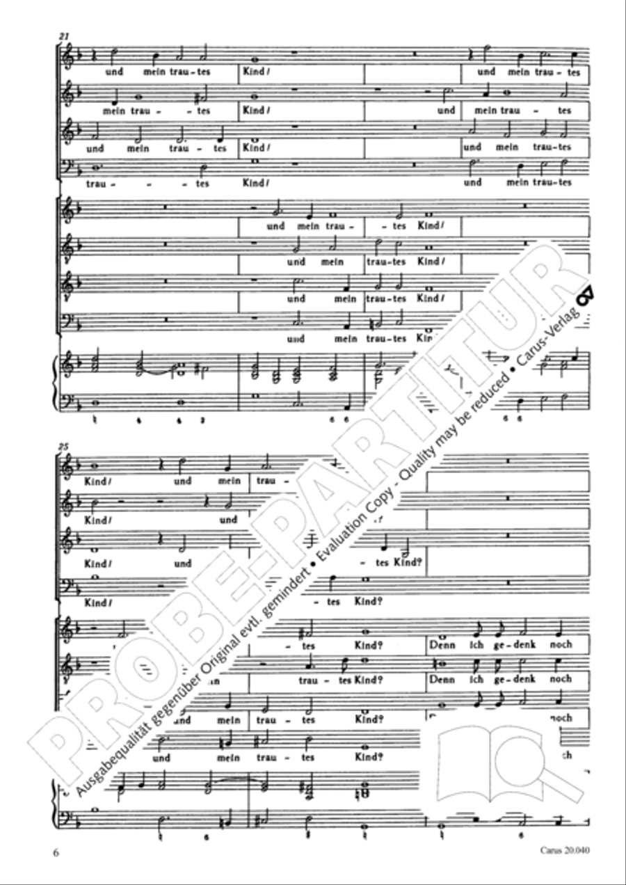 Is Ephraim my dear son? (Ist nicht Ephraim mein teurer Sohn) 4-Part scores gallery preview page 7