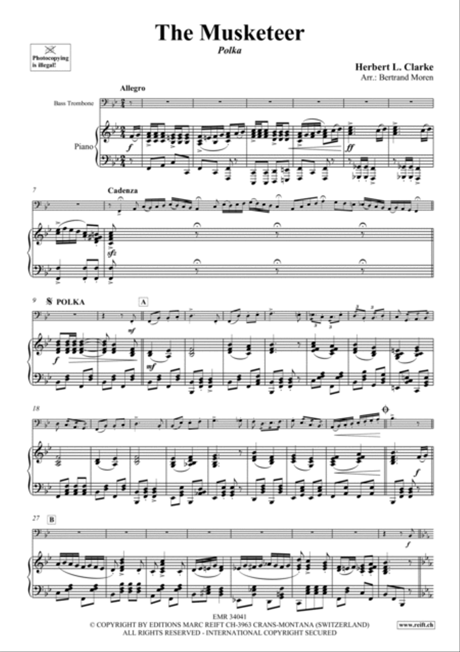The Musketeer The Musketeer Trombone scores gallery preview page 3