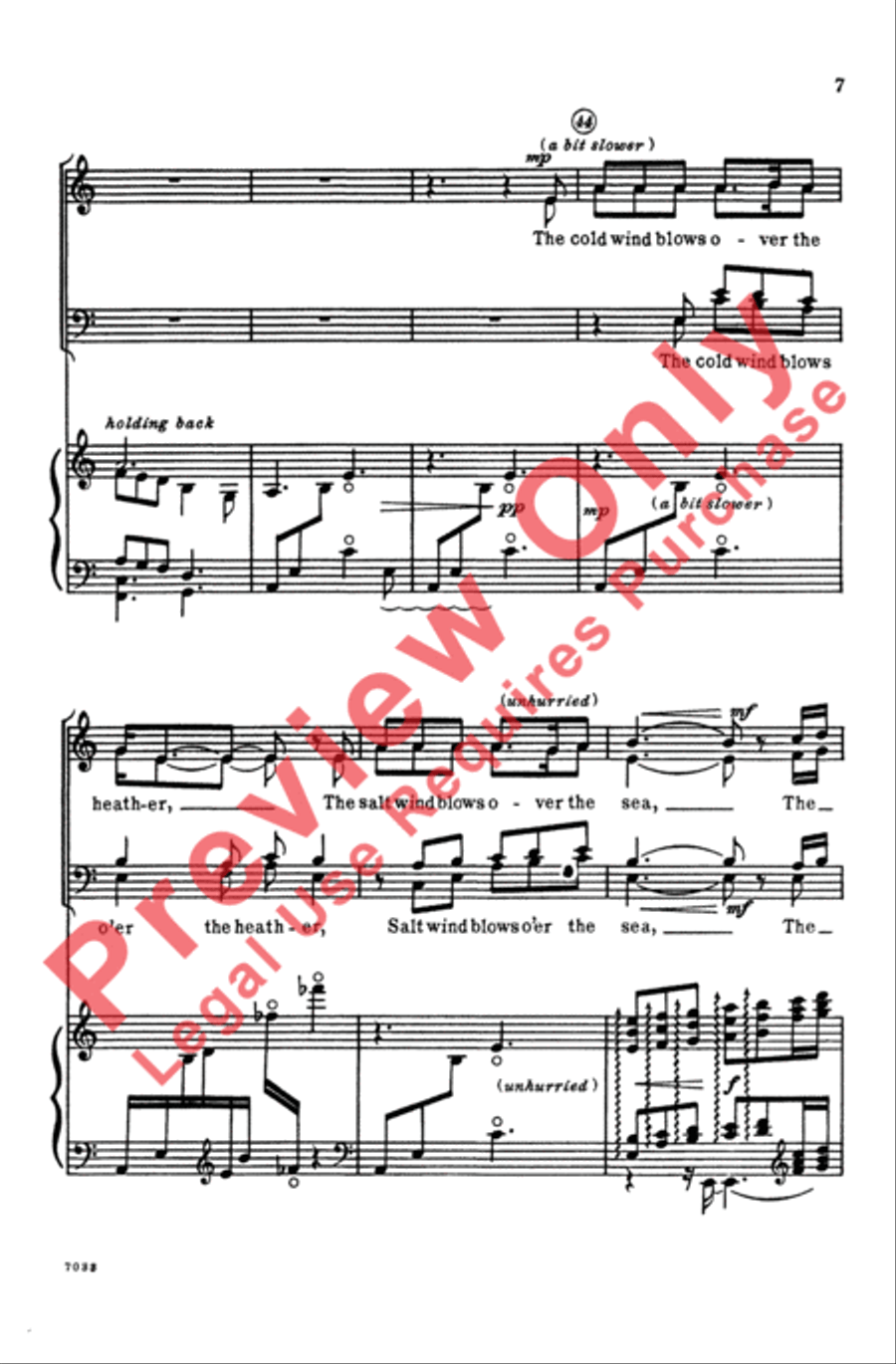 Carol from an Irish Cabin 4-Part scores gallery preview page 7