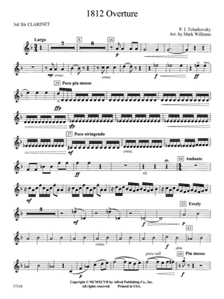 1812 Overture: 3rd B-flat Clarinet