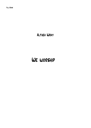 Book cover for We Worship