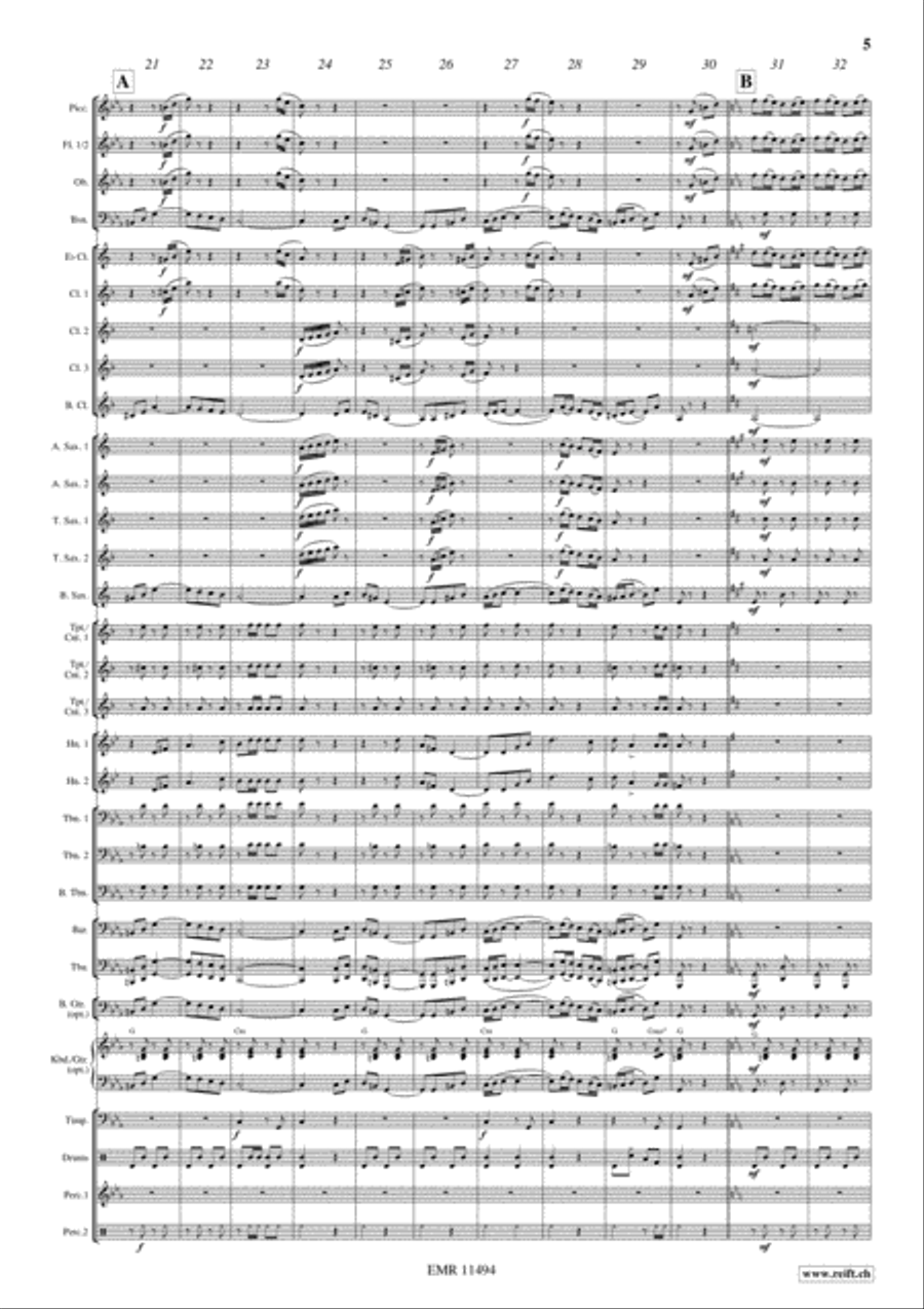 Flight To Sevilla Concert Band scores gallery preview page 6