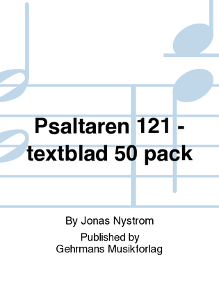Psaltaren 121 - textblad 50 pack