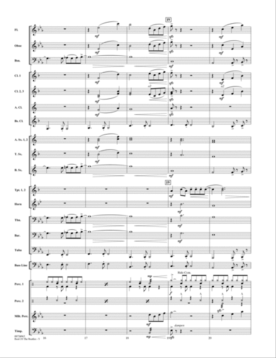 Best of the Beatles - Full Score Concert Band scores gallery preview page 4