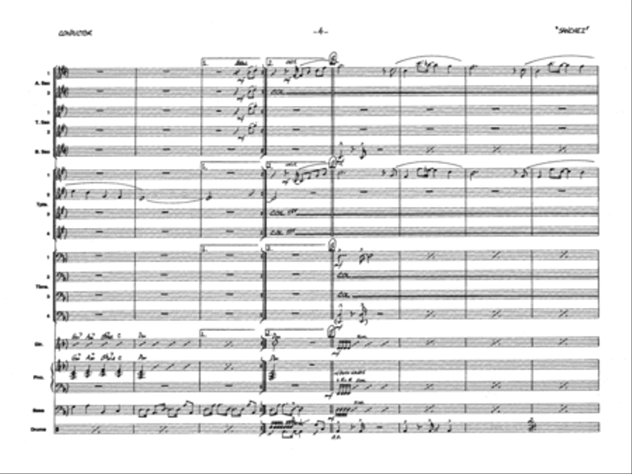 Children of Sanchez: Score Jazz Ensemble scores gallery preview page 6