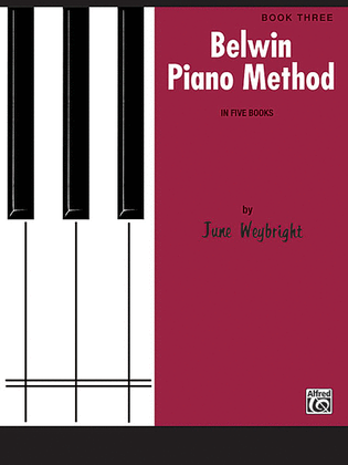 Book cover for Belwin Piano Method, Book 3