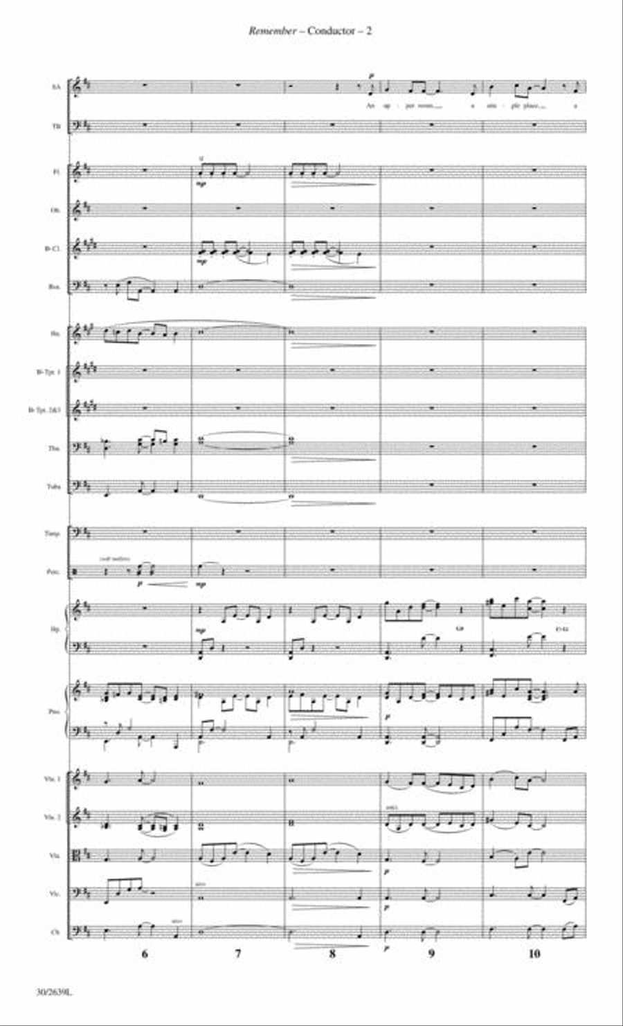 Remember - Orchestral Score and Parts Choir scores gallery preview page 3
