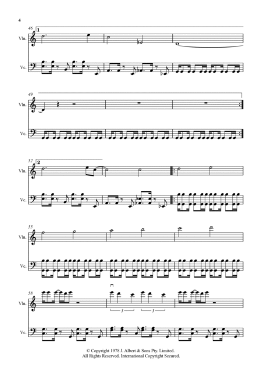 Love Is In The Air Love Is In The Air String Duet scores gallery preview page 4