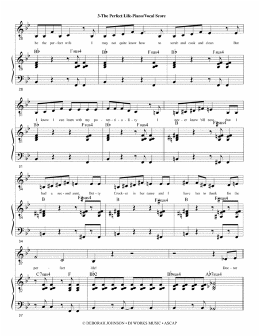 The Perfect Life - STILTZ the Musical Voice scores gallery preview page 5